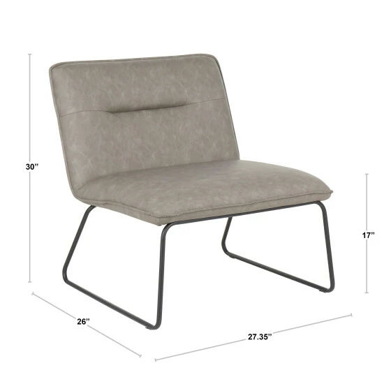 Hot Sale π Carbon Loft Kerby Industrial Faux Leather Accent Chair - N/A Camel β€οΈ - Image 6