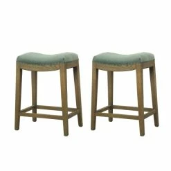 Discount π Carbon Loft Batson Blue Velvet French Style Bar Stool (Set Of 2) π₯°