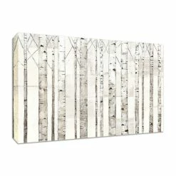 Best deal 𧨠Carbon Loft 'Birch Trees On White' By Avery Tillmon Fine Art Giclee Print On Gallery Wrap Canvas β