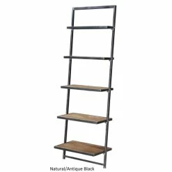 Cheapest 💯 Carbon Loft McAllen 5 Tier Ladder Bookshelf ✔️