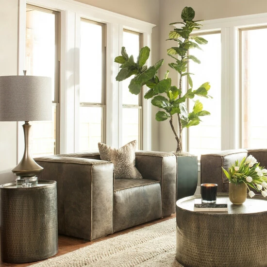 Best Sale π₯° Carbon Loft Wadia Distressed Pewter π¨ Hammered Metal End Table β¨ - Image 4