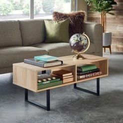 New 🌟 Carbon Loft Morse Industrial Coffee Table Natural 🛒