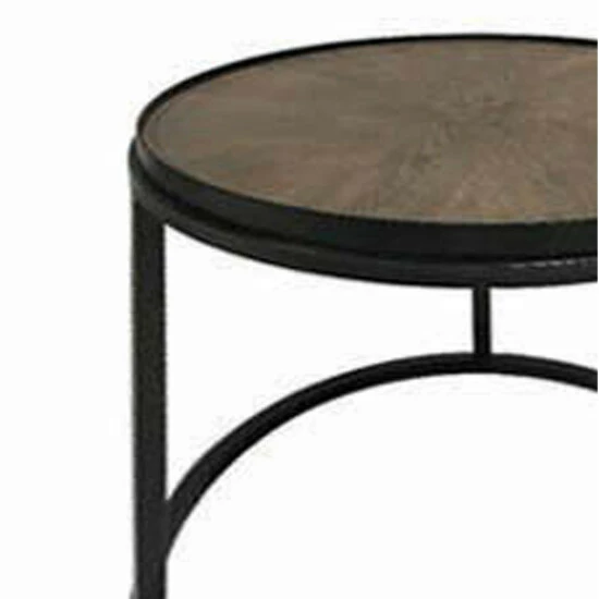 Best deal π Carbon Loft Tadeo Weathered Elm And Gunmetal Round End Table π - Image 3