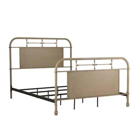 Best Sale β Carbon Loft Vintage Series Distressed Metal Queen Bed - Vintage Cream π₯ - Image 2