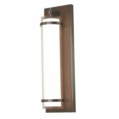 Best Sale 🎉 Carbon Loft Charlotte 1-light ADA Oil-Rubbed Bronze LED Wall Sconce, Clear And White Glass Shade 🌟