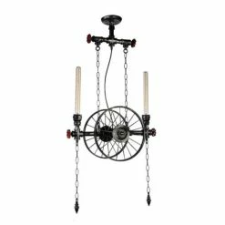 Wholesale 🔔 Carbon Loft Anita 2-light Industrial Chandelier With Grey Finish 🛒