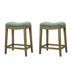 Coupon 🎉 Carbon Loft Batson Blue Velvet French Style Counter Stool (Set Of 2) 🎉
