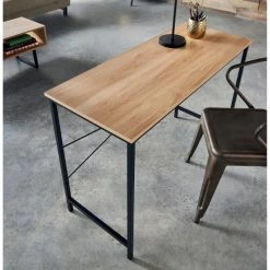 Hot Sale ❤️ Carbon Loft Morse Industrial Desk Tan 👏