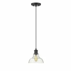 Top 10 π Carbon Loft Barton 1-light Black Pendant With Clear Glass Shade π