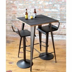 Hot Sale 🎉 Carbon Loft Wright Emery Industrial Adjustable Height Bar Stool Antique 🤩