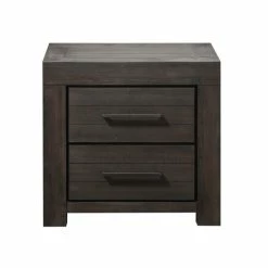 Best Pirce π₯ Carbon Loft Boa Two-drawer Nightstand In Basalt Grey π€©