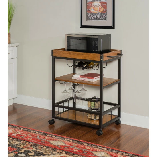 Coupon π Carbon Loft Wheeler Industrial Kitchen & Wine Cart β - Image 2