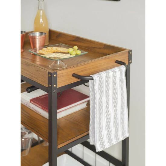 Coupon π Carbon Loft Wheeler Industrial Kitchen & Wine Cart β - Image 4