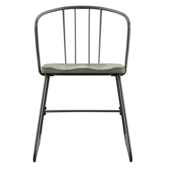 Outlet π₯° Carbon Loft Amalfi Iron And Grey Finish Dining Chair (Set Of 2) 𧨠- Image 3