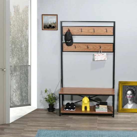 Deals π€© Carbon Loft Mathieu Hall Tree With 2-tier π Shoe Storage Bench - 40" X 15" X 68" π - Image 2