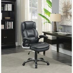 Hot Sale 🎁 Carbon Loft Myron Adjustable Height Office Chair Brown / Black 🔔