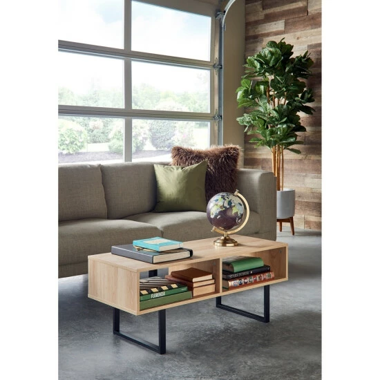 New π Carbon Loft Morse Industrial Coffee Table Natural π - Image 6