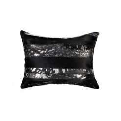 Best deal 😀 Carbon Loft Grijalva Black And Silvertone Cowhide Pillow 🎁