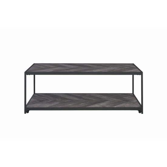 Best reviews of π₯° Carbon Loft Foyle Rustic Grey Herringbone Rectangular Coffee Table - 47.25" X 23.50" X 18" β - Image 4