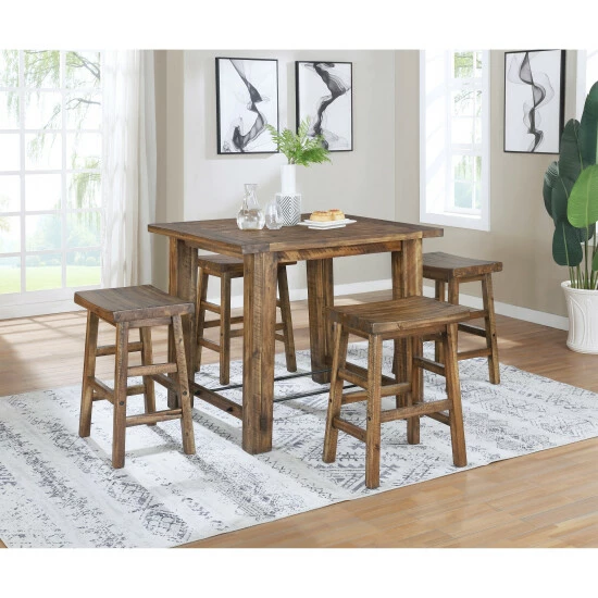 New π Carbon Loft Bahamondes 20-inch Wood Dining Stool π - Image 2