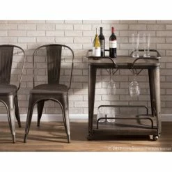 Top 10 π Carbon Loft Samira Metal/ Wood Industrial Bar Cart Antique/espresso π