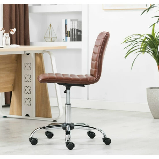 Hot Sale π― Carbon Loft Glusman Ribbed Faux Leather Swivel Computer Office Chair π