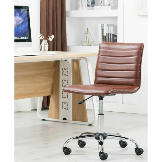 Hot Sale π― Carbon Loft Glusman Ribbed Faux Leather Swivel Computer Office Chair π - Image 2