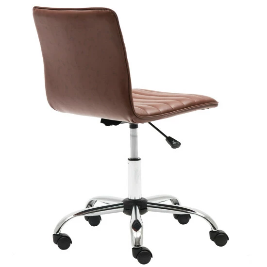 Hot Sale π― Carbon Loft Glusman Ribbed Faux Leather Swivel Computer Office Chair π - Image 4
