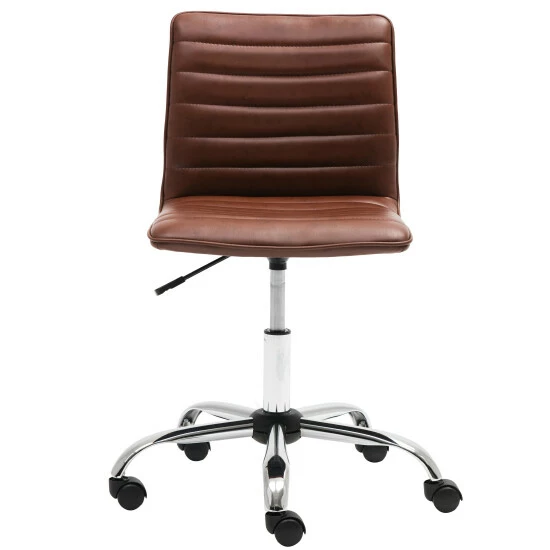 Hot Sale π― Carbon Loft Glusman Ribbed Faux Leather Swivel Computer Office Chair π - Image 5
