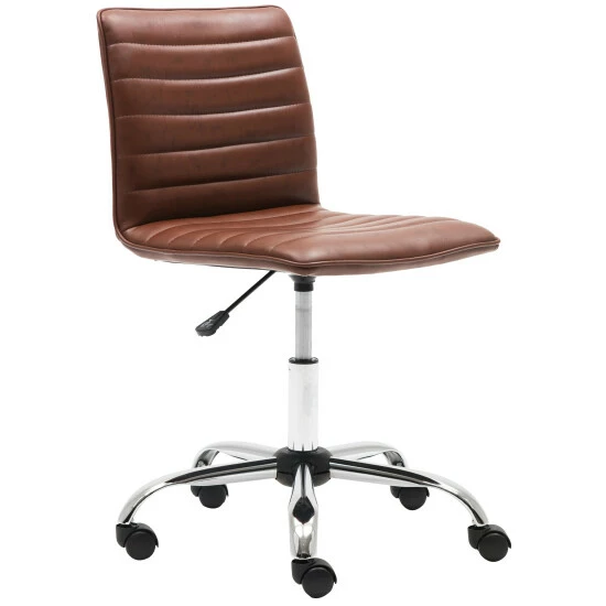 Hot Sale π― Carbon Loft Glusman Ribbed Faux Leather Swivel Computer Office Chair π - Image 7