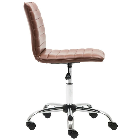 Hot Sale π― Carbon Loft Glusman Ribbed Faux Leather Swivel Computer Office Chair π - Image 8