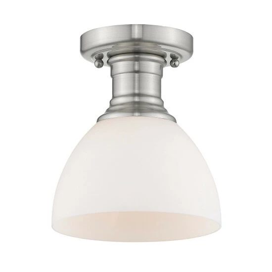 Promo π Carbon Loft Barton Semi-flush Mount Fixture Pewter With Seeded Glass β¨ - Image 7