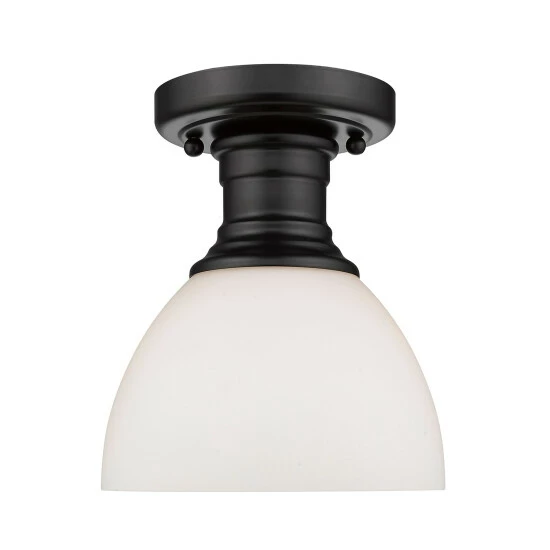 Promo π Carbon Loft Barton Semi-flush Mount Fixture Pewter With Seeded Glass β¨ - Image 8