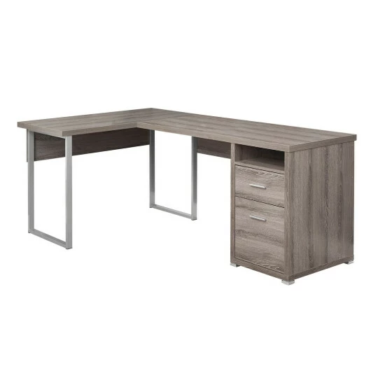 Discount π Carbon Loft Kijana Dark Taupe Left Or Right Facing Computer Desk β - Image 2