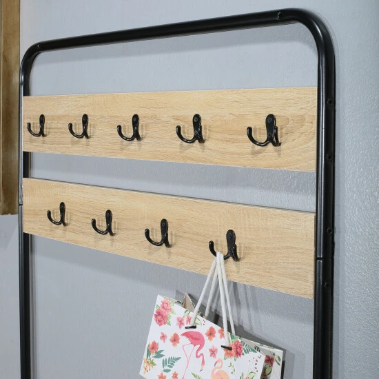 Hot Sale π Carbon Loft Mathieu Hall Tree With π Shoe Storage Bench - 32" X 12" X 67" β€οΈ - Image 4