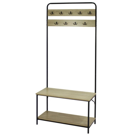 Hot Sale π Carbon Loft Mathieu Hall Tree With π Shoe Storage Bench - 32" X 12" X 67" β€οΈ - Image 8