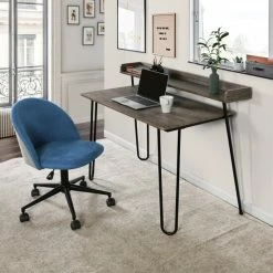 Wholesale ❤️ Carbon Loft Eggleston Computer Desk With Riser Shelf Organizer 🛒