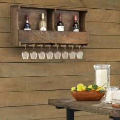 Hot Sale ✔️ Carbon Loft Kenyon Reclaimed Wood Wine Rack ⭐