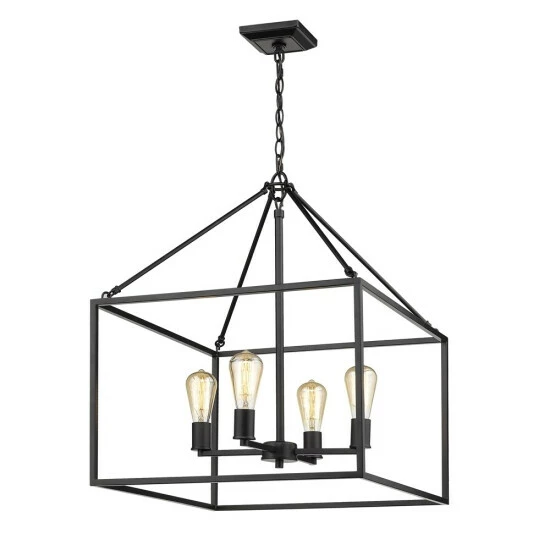 Best Sale 𧨠Carbon Loft Barton 4-light Chandelier Black β€οΈ - Image 3