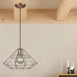 Deals π€© Carbon Loft Mantzoukas 1-light Copper Finish Cage Pendant π