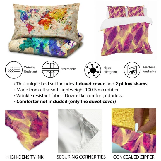 Best reviews of 𧨠Carbon Loft Gigliotti Watercolor Bedding Set π - Image 5