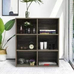 Brand new 🥰 Carbon Loft Avallone Wood 6-shelf Bookcase 🛒