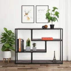 Best deal 👏 Carbon Loft Mateo Multi-Level Metal Console Bookcase 🔔