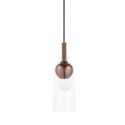Discount βοΈ Carbon Loft Bonnevie 1-light Pendant With Clear Glass π