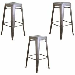 Best deal 🌟 Carbon Loft Tolliver Gunmetal 30-inch Metal Bar Stool (Set Of 3) ❤️