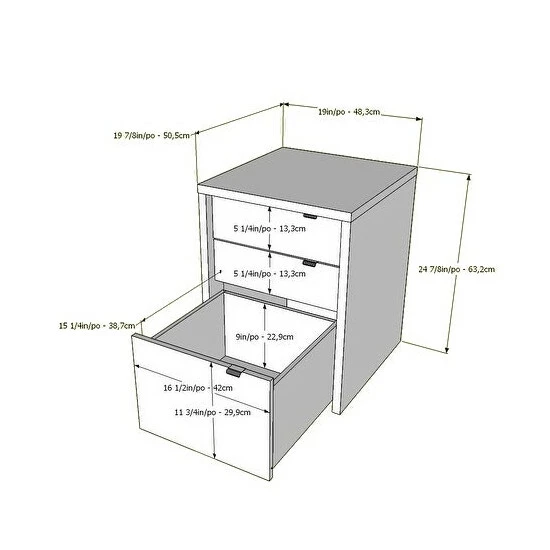 Cheapest β¨ Carbon Loft Esper Bark Grey/White 2-piece Home Office Set β€οΈ - Image 4