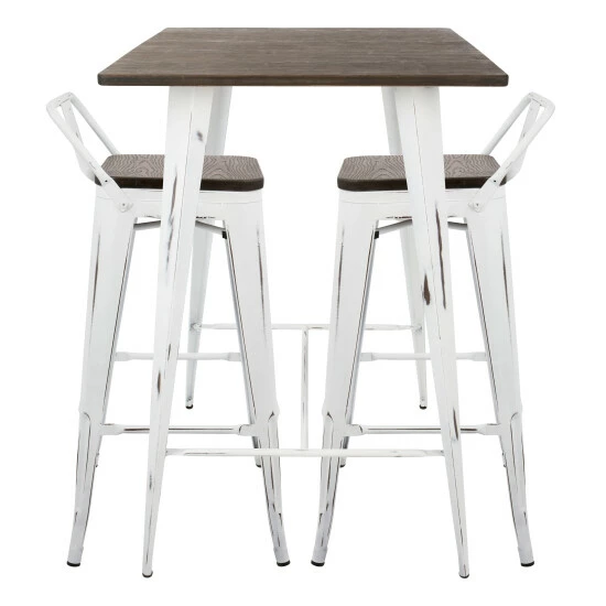 Discount π Carbon Loft Samira 3-piece Industrial Low Back Pub Set - N/A Grey π
