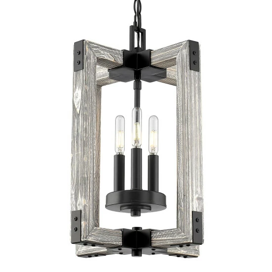 Top 10 ❤️ Carbon Loft Barton 3-light Soft Grey Cedar Wood And Black Steel Pendant 🧨