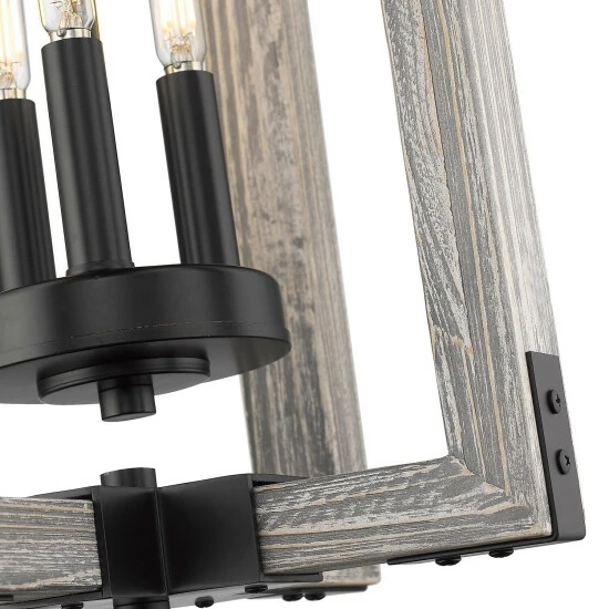 Top 10 ❤️ Carbon Loft Barton 3-light Soft Grey Cedar Wood And Black Steel Pendant 🧨 - Image 5