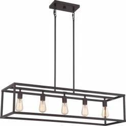 Hot Sale 🎁 Carbon Loft Mildred 5-light Bronze Island Chandelier 🔥
